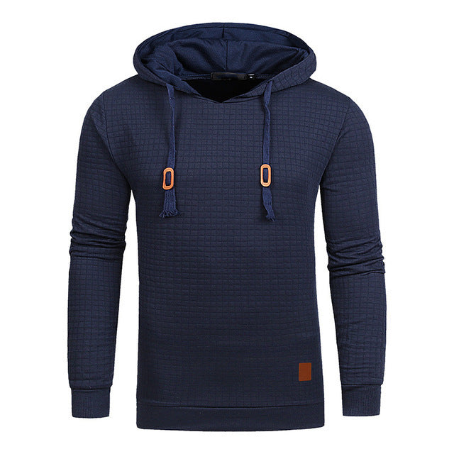 fo Square Pattern Quilted Classic  Men's  Casual Hoodies Men Heritage cosmetics and beauty care