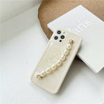 Compatible with Apple , Big Pearl Girl Chain For 12pro Max Mobile Phone Case Heritage cosmetics and beauty care