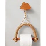 Hand-woven paper roll holder toilet punch-free toilet tissue box paper towel holder toilet paper holder toilet paper twine - Heritage cosmetics and beauty care