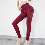 Women Fitness Yoga Mesh Leggings - Heritage cosmetics and beauty care