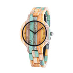 Carved Colorful Wooden Couple Watches - Heritage cosmetics and beauty care