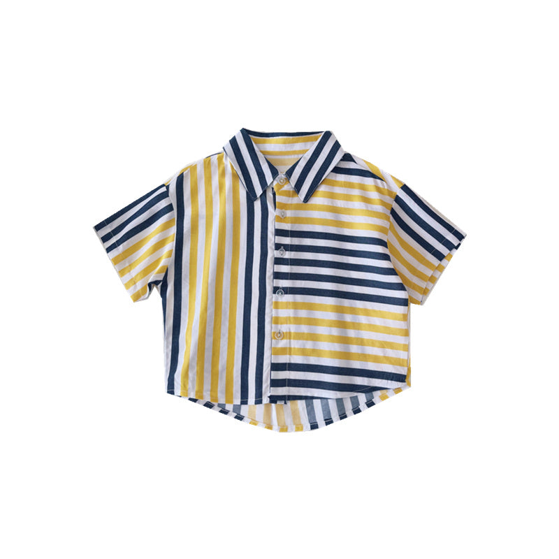 Boys' Summer Children'S Short-Sleeved Shirts And Children'S Tops Heritage cosmetics and beauty care