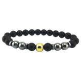 Natural Black Hematite Tiger Eye Beaded Bracelets Men For Magnetic Health Protection Women Jewelry - Heritage cosmetics and beauty care