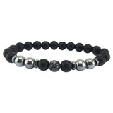 Natural Black Hematite Tiger Eye Beaded Bracelets Men For Magnetic Health Protection Women Jewelry - Heritage cosmetics and beauty care