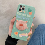 Compatible with Apple , Cute Cartoon Mobile Phone Case Exquisite Embroidery Mobile Phone Case Protective Cover Lens Protection Heritage cosmetics and beauty care