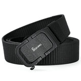 Toothless Automatic Buckle Belt Nylon Canvas Belt Outdoor Casual Pants Belt - Heritage cosmetics and beauty care