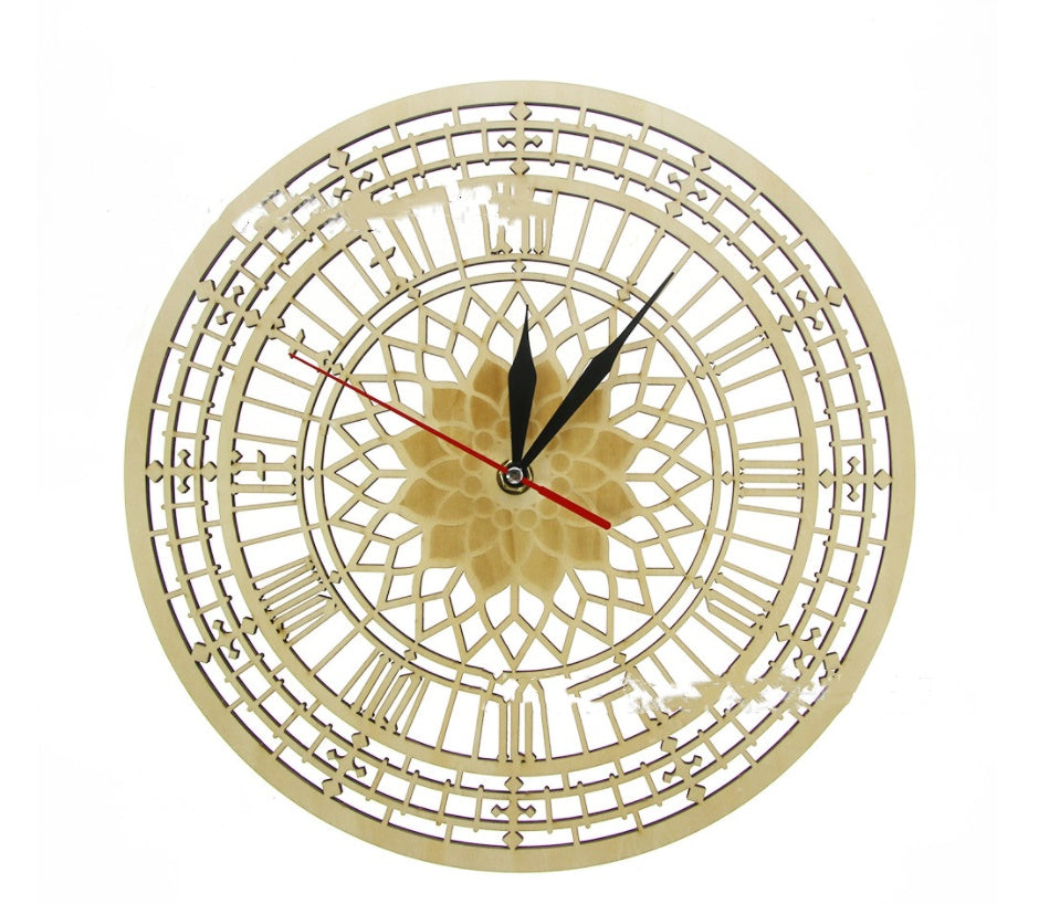 Wooden Wall Clock Custom London Big Ben Style Wall Clock Modern Wall Decoration Wall Clock - Heritage cosmetics and beauty care