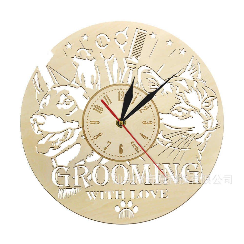 Wooden Wall Clock Modern Wall Clock - Heritage cosmetics and beauty care