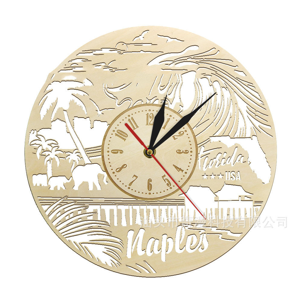 Wooden Wall Clock Modern Wall Clock - Heritage cosmetics and beauty care