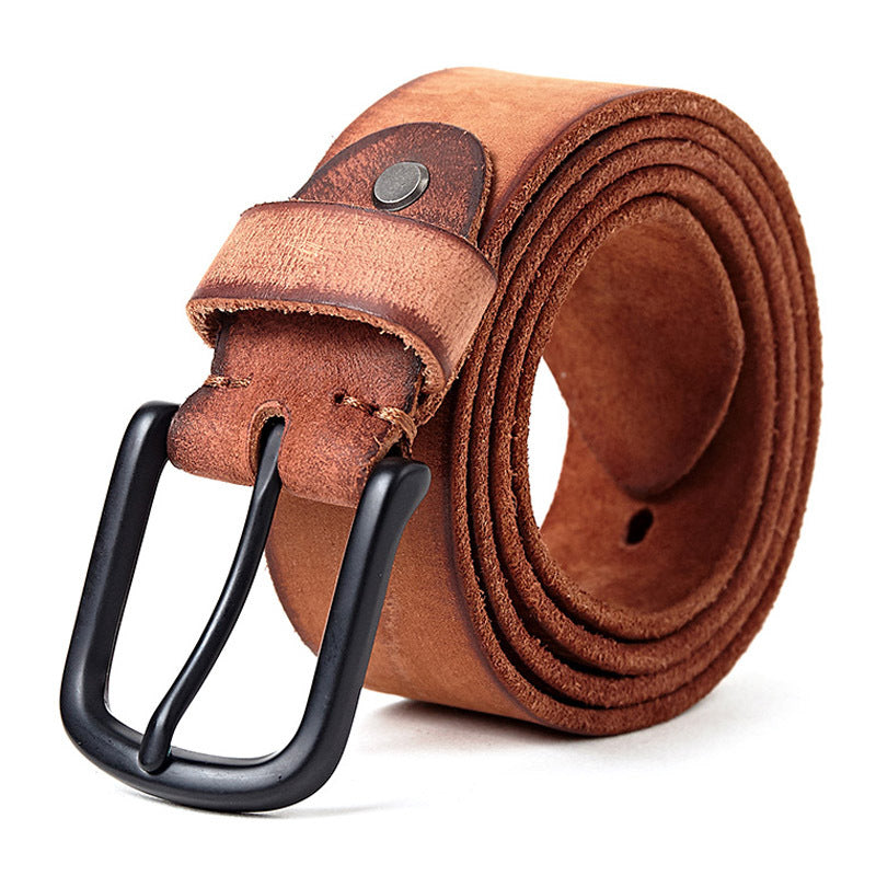 Desway Alloy Pin Buckle Belt Men's New Leather Belt - Heritage cosmetics and beauty care