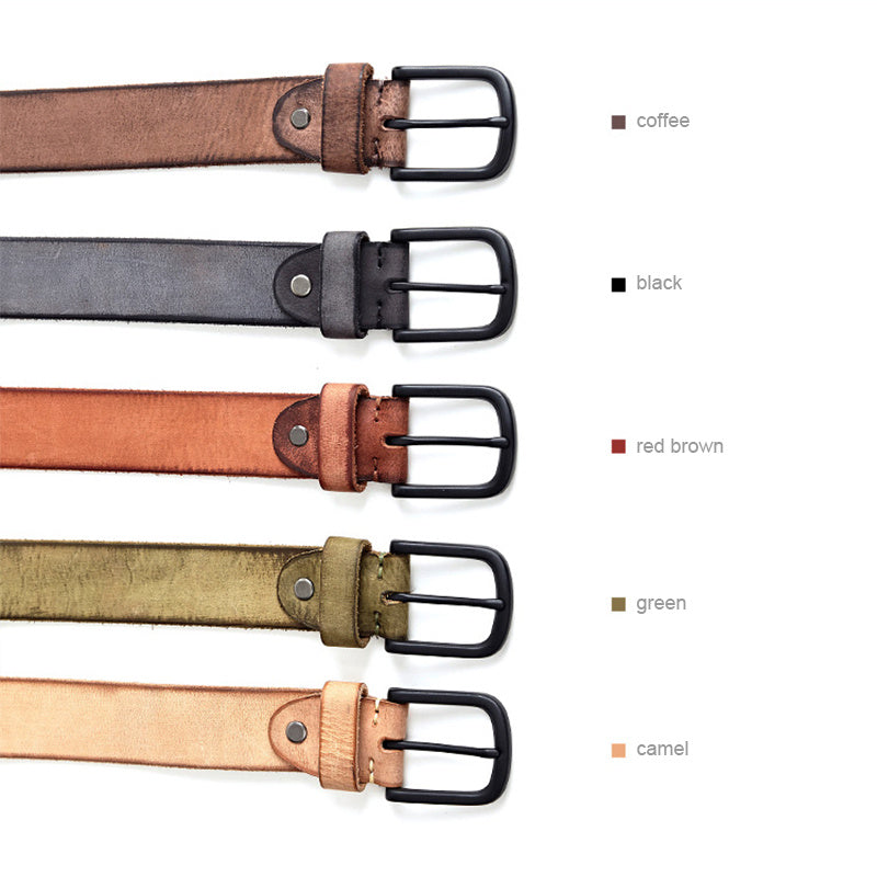 Desway Alloy Pin Buckle Belt Men's New Leather Belt - Heritage cosmetics and beauty care