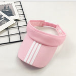 Striped Fashion Women Men Sun Visor Beanie Hats - Heritage cosmetics and beauty care