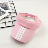 Striped Fashion Women Men Sun Visor Beanie Hats - Heritage cosmetics and beauty care