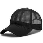 Breathable Mesh Men's And Women's Hats Outdoor Solid Color Light Board Baseball Caps - Heritage cosmetics and beauty care