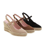 Women Shoes Platform Sandals Peep Toe High Wedges Heel Ankle Buckles Espadrilles - Heritage cosmetics and beauty care