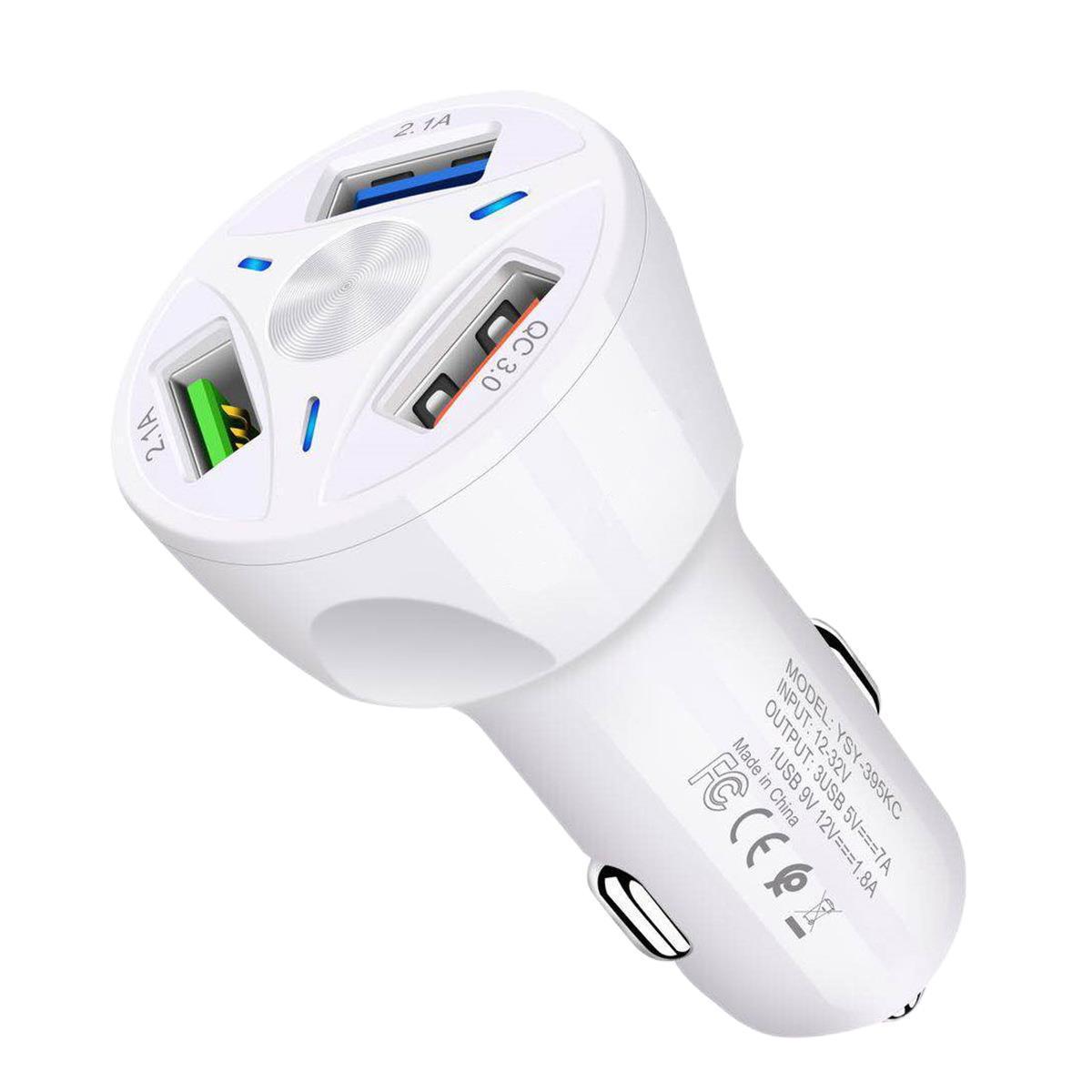 Fast Charge Car Charger One For Four Car Mobile Phone Charger Car Charger Heritage cosmetics and beauty care