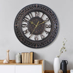 Antique Round Wall Clock Clock - Heritage cosmetics and beauty care