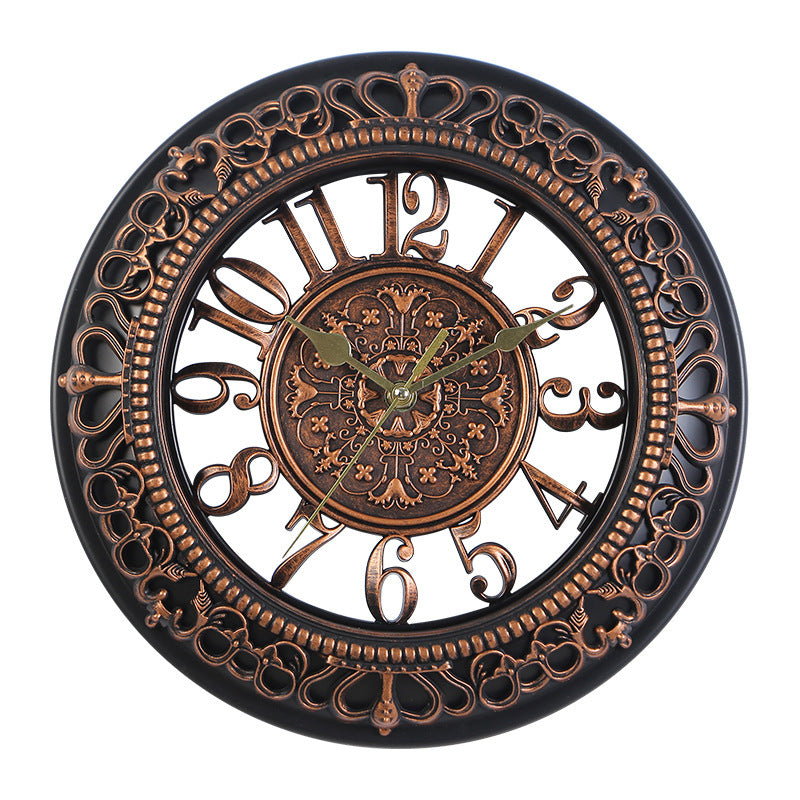 Antique Round Wall Clock Clock - Heritage cosmetics and beauty care