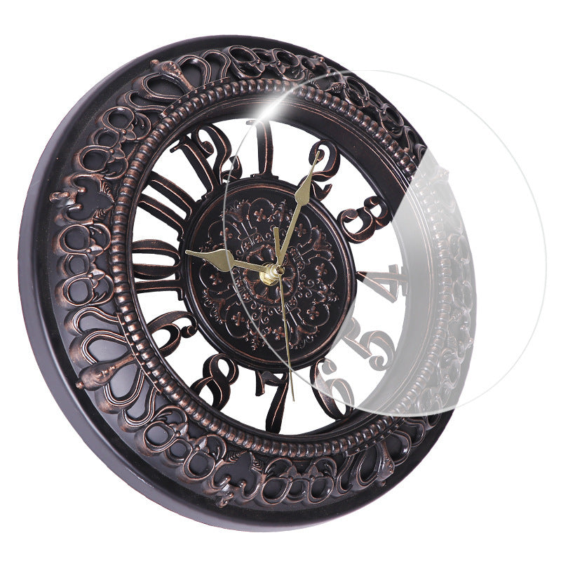 Antique Round Wall Clock Clock - Heritage cosmetics and beauty care