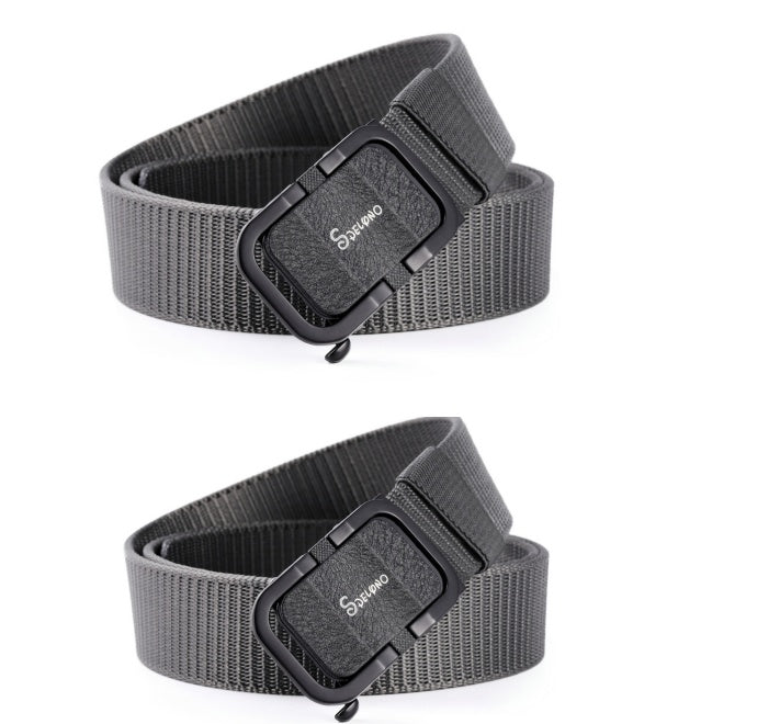 Toothless Automatic Buckle Belt Nylon Canvas Belt Outdoor Casual Pants Belt - Heritage cosmetics and beauty care