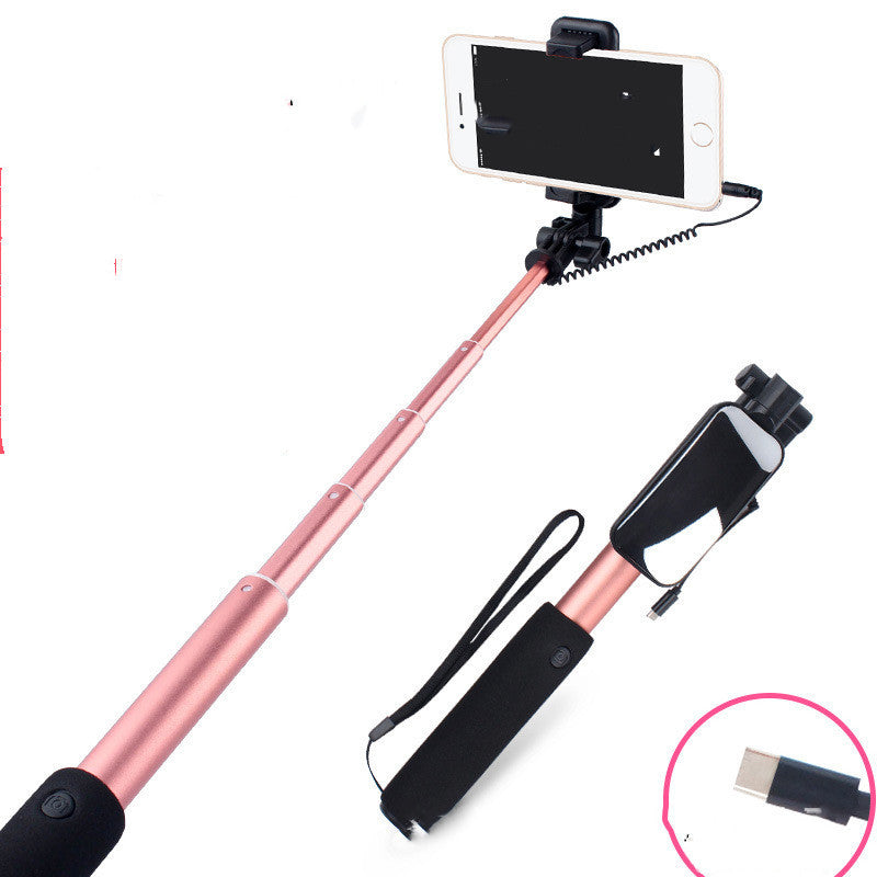 Compatible with Apple , Selfie Stick Mobile Phone Selfie Stick Aluminum Alloy - Heritage cosmetics and beauty care