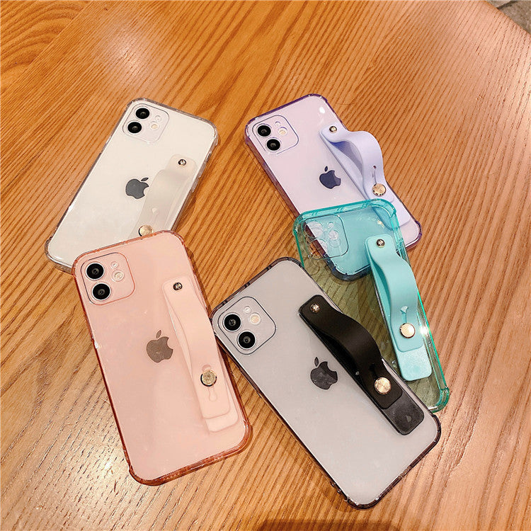 Candy Color Transparent Mobile Phone Case For Apple Stand Solid Color Soft Case Heritage cosmetics and beauty care