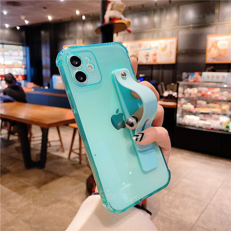 Candy Color Transparent Mobile Phone Case For Apple Stand Solid Color Soft Case Heritage cosmetics and beauty care