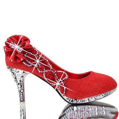 Wedding shoes red high heels - Heritage cosmetics and beauty care