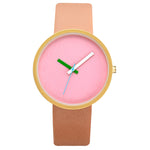 Women Watch Gray Contrast Leather Quartz Watch Women Watches Lovers Unisex Casual Ladies Wrist Watch Clock Relogio Feminino - Heritage cosmetics and beauty care