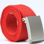 Candy-colored fashionable canvas belts for men and women - Heritage cosmetics and beauty care