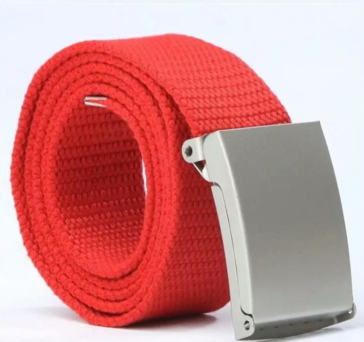 Candy-colored fashionable canvas belts for men and women - Heritage cosmetics and beauty care