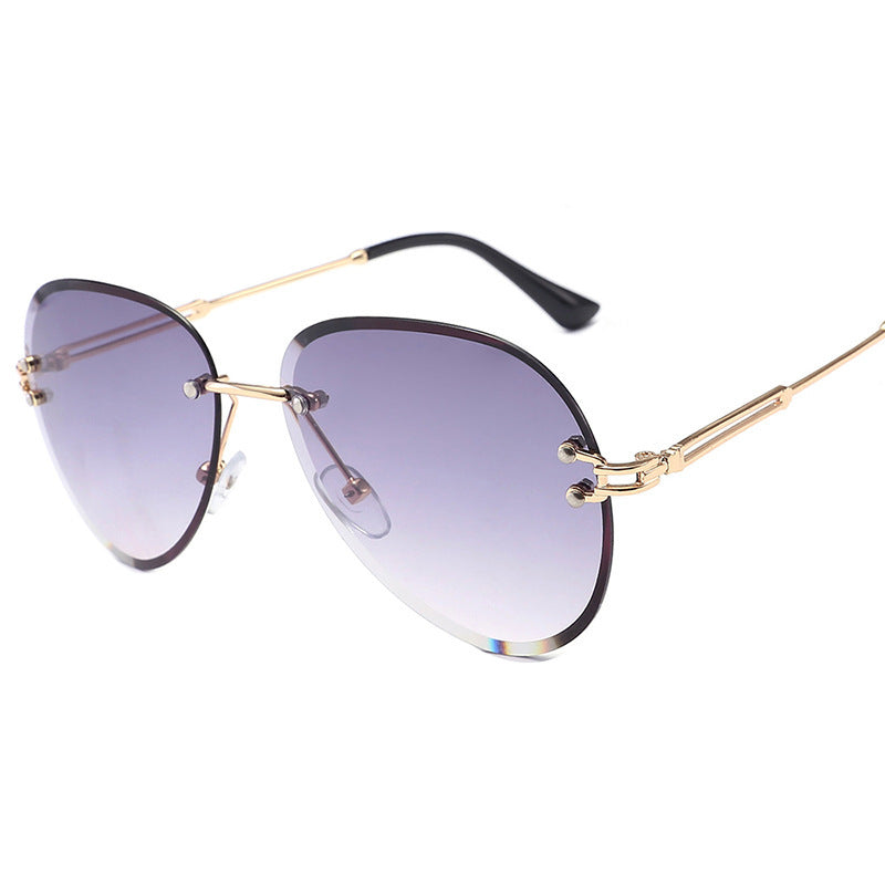 foreign trade rimless Sunglasses - Heritage cosmetics and beauty care