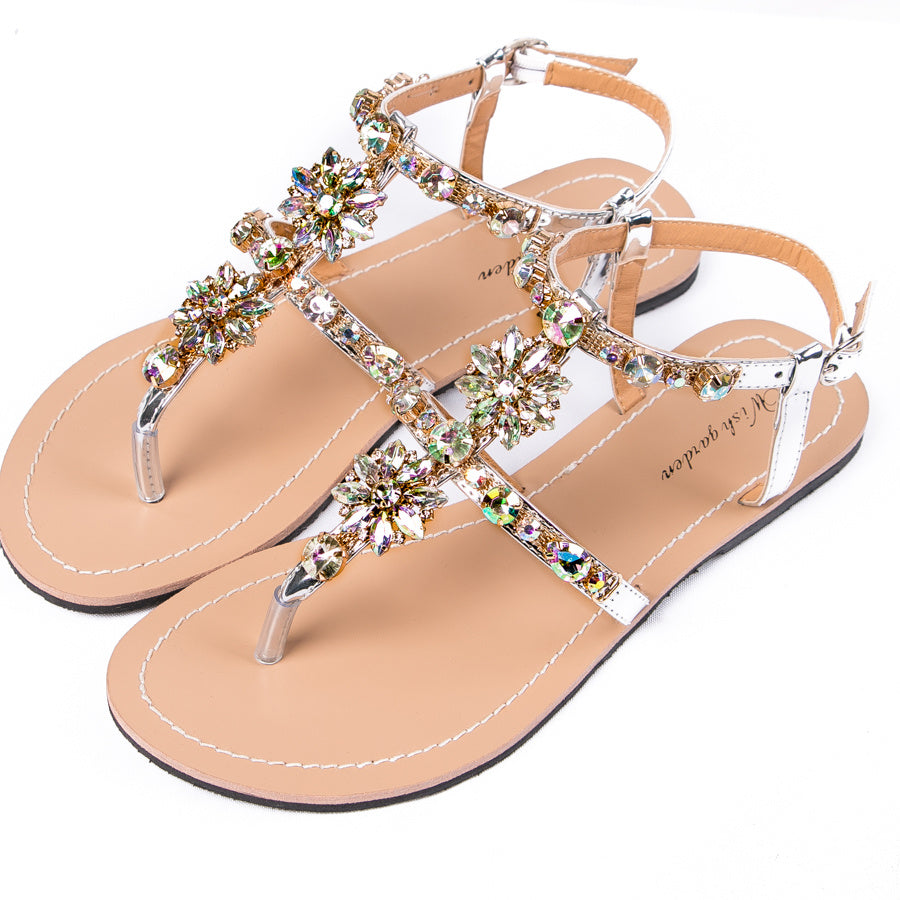 All-match crystal sandals - Heritage cosmetics and beauty care