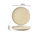 Wind Simple Bowl And Plate Combination Tableware And Tableware - Heritage cosmetics and beauty care