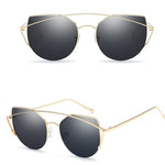 Female Vintage Gold Sunglasses - Heritage cosmetics and beauty care