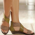 Bohemian vintage woven sandals - Heritage cosmetics and beauty care