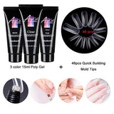 3 Color Polygel Pack  Mold Tips - Heritage cosmetics and beauty care