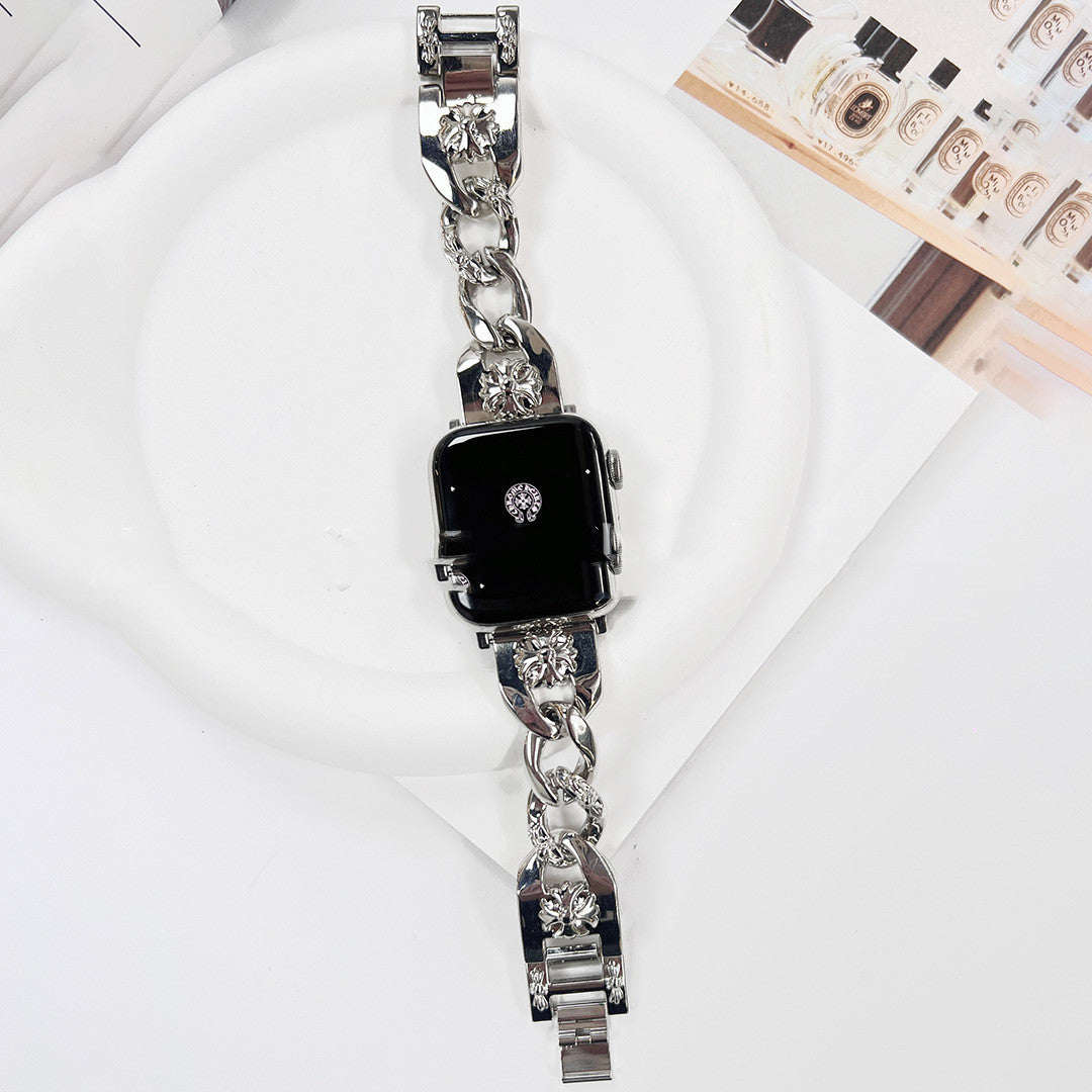 Suitable For Watch Cross Heart Stainless Steel Metal Strap - Heritage cosmetics and beauty care