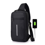 Anti-theft USB charging chest bag with you - Heritage cosmetics and beauty care