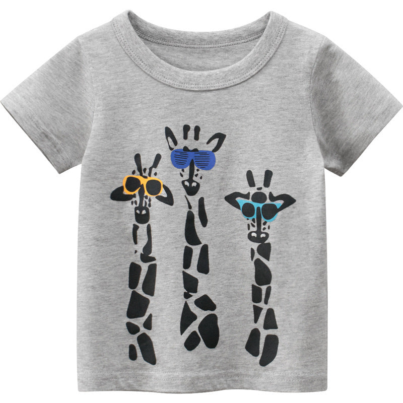 Summer Children's Short-Sleeved T-Shirt Male Baby Clothes - Heritage cosmetics and beauty care