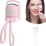 Eyelash Curler Portable Electric Heated Comb Eye Lash Long Lasting Eyelashes Curls Thermal Eyelash Curler Makeup Tools Heated Eyelash Curlers,Rechargeable Electric Eyelash Curler,Handheld Eyelash Heat - Heritage cosmetics and beauty care