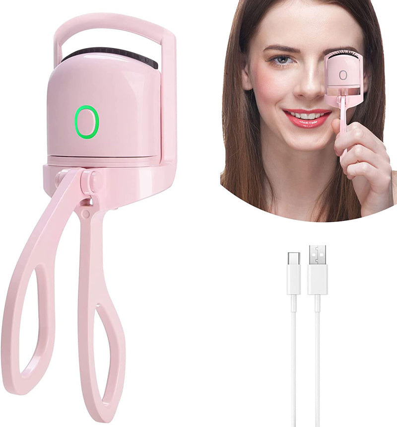 Eyelash Curler Portable Electric Heated Comb Eye Lash Long Lasting Eyelashes Curls Thermal Eyelash Curler Makeup Tools Heated Eyelash Curlers,Rechargeable Electric Eyelash Curler,Handheld Eyelash Heat - Heritage cosmetics and beauty care