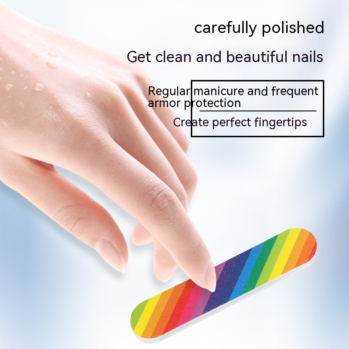 Double Sided Mini Rainbow Nail File Polishing Strip - Heritage cosmetics and beauty care