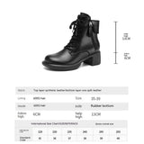 Thick Bottom Solid Color Ankle Boots Women - Heritage cosmetics and beauty care