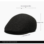 Outdoor Cycling Warm Short Brim Beret Middle-aged And Elderly Men Ear Protection Advance Hats - Heritage cosmetics and beauty care