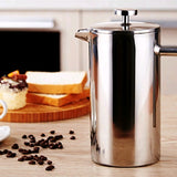 Double Stainless Steel Coffee Pot French Coffee Press Pot Insulation Pot Tea Maker Pressure Pot Heritage cosmetics and beauty care