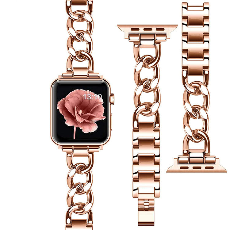 Single Row Denim Chain Metal Watch Band - Heritage cosmetics and beauty care