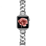 Single Row Denim Chain Metal Watch Band - Heritage cosmetics and beauty care