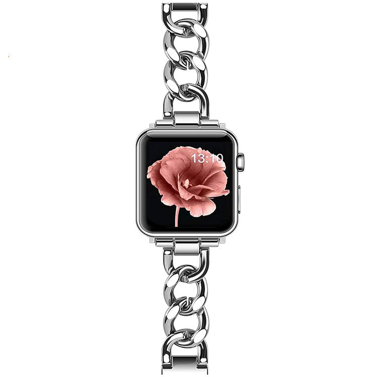 Single Row Denim Chain Metal Watch Band - Heritage cosmetics and beauty care