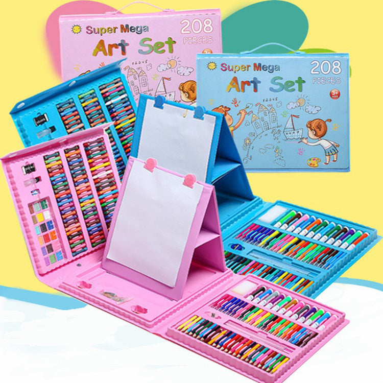 Special Offer 86-piece Children's Painting Kit Student Drawing School Supplies Stationery Set Gift Box - Heritage cosmetics and beauty care